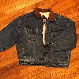 Vintage Wrangler Denim Sherpa Jacket Size L